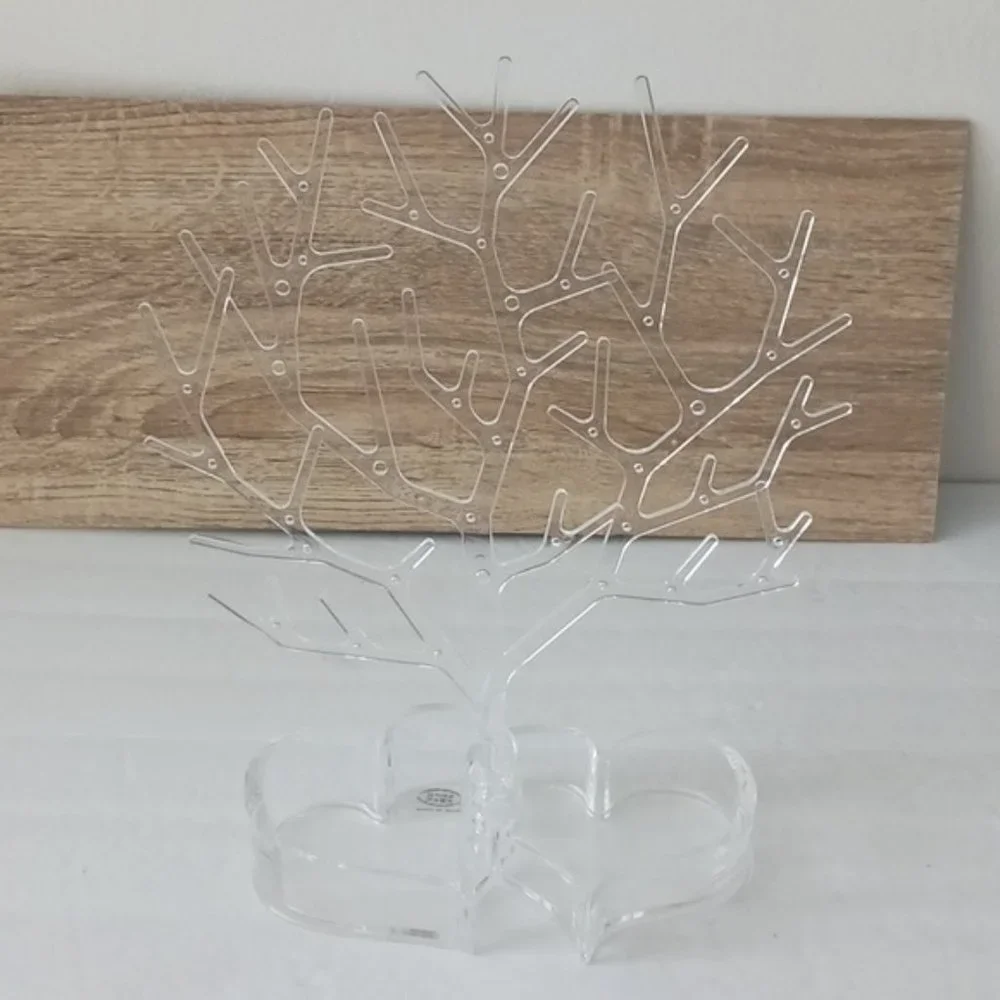 Jewelry Tree Tray Clear for rings, earrings, bracelets, necklaces & small items